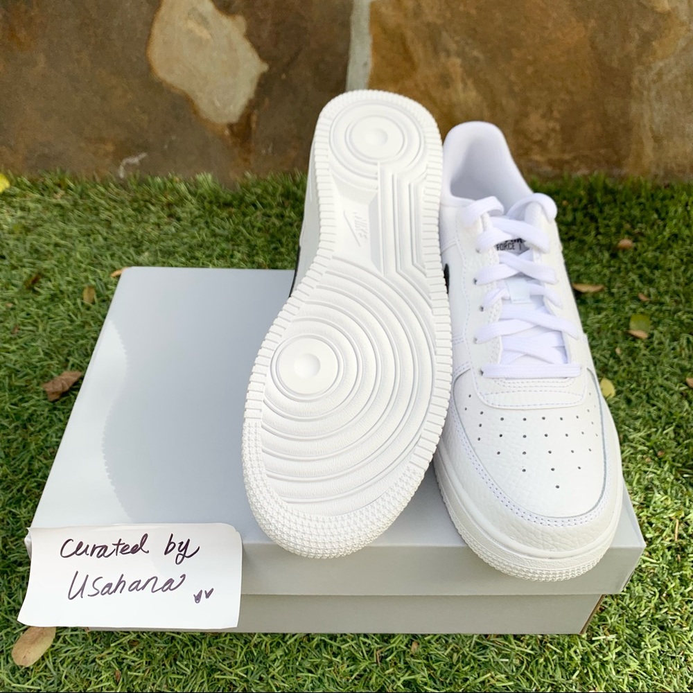 Nike Air Force 1 white black classic shoes - Picture 3 of 5